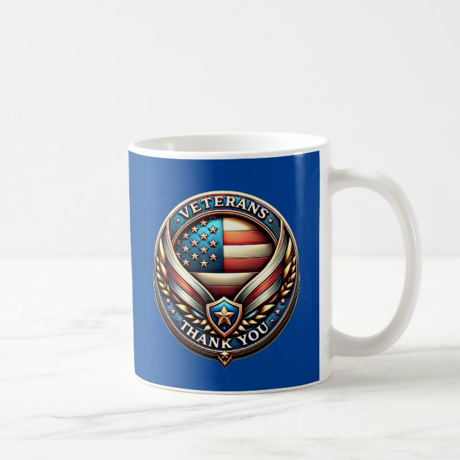 Taza De Café Día de las gracias a los veteranos (Derecha)