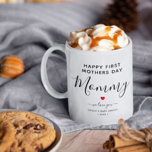 Taza De Café Día de las Madres Personalizado "Primer Día de las