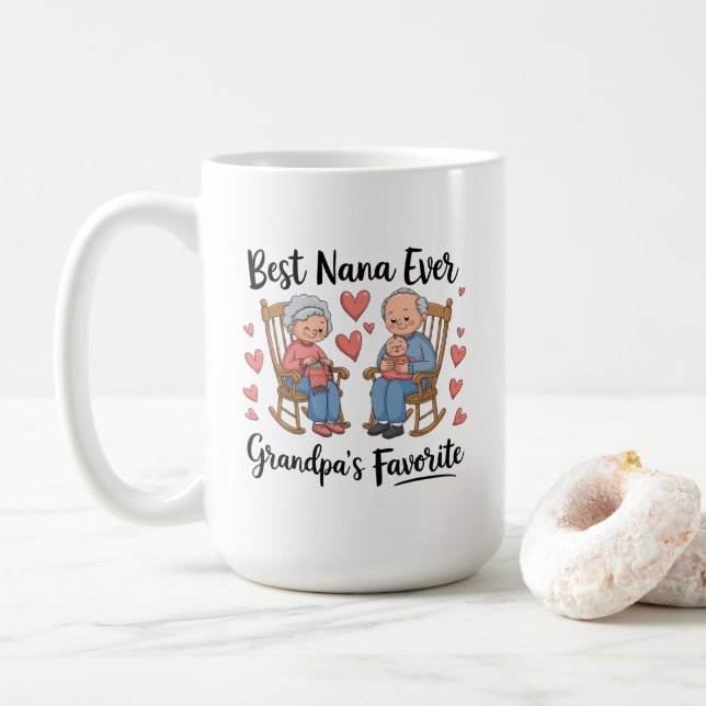 Taza De Café Día de los Abuelos (Con donut)