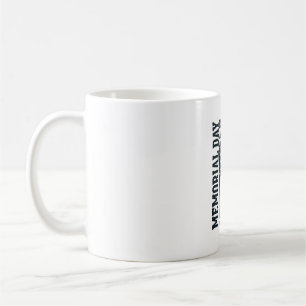 Taza De Café Día de los Caídos Recordar y Honrar Tributo Vector