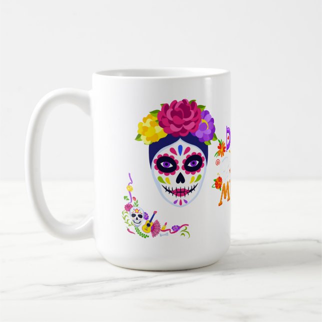 Taza De Café Dia De Los Muertos (Izquierda)