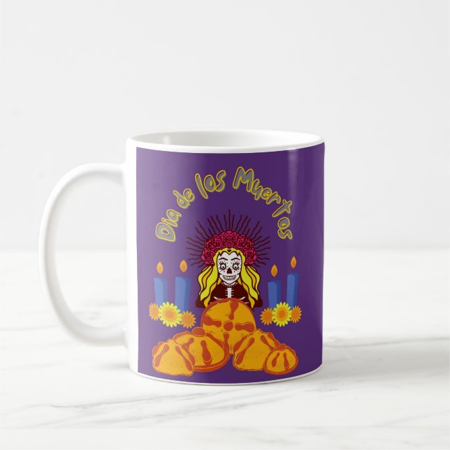 TAZA DE CAFÉ DIA DE LOS MUERTOS (Izquierda)