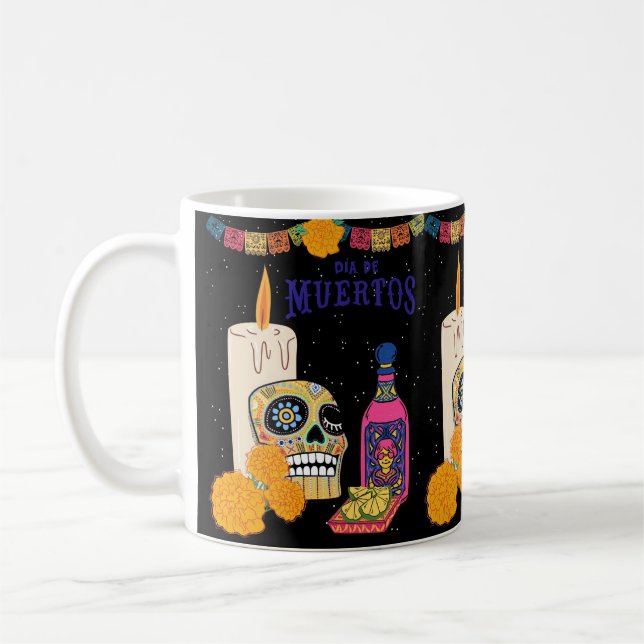 TAZA DE CAFÉ DIA DE LOS MUERTOS (Izquierda)