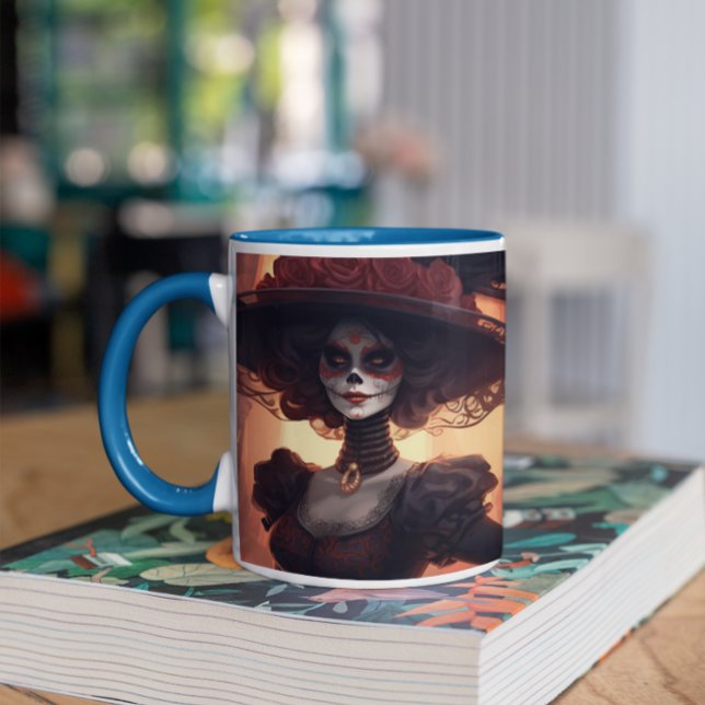 Taza De Café Día de los Muertos 44 Mug (Día de los Muertos version 44 Mug
)
