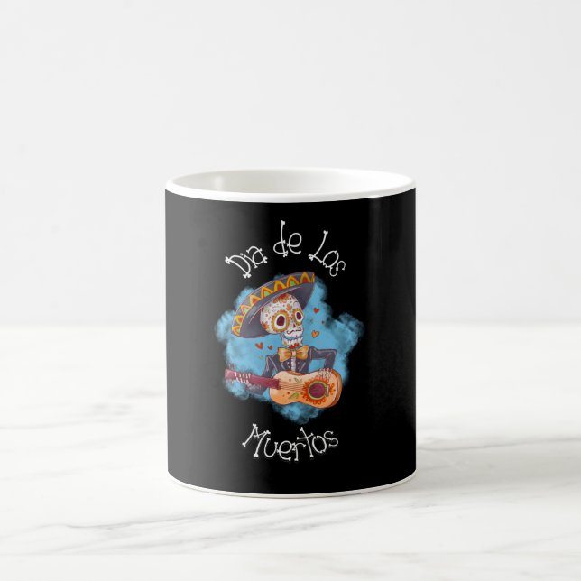 Taza De Café Dia de los Muertos - Calavera de caramelo de azúca (Centro)