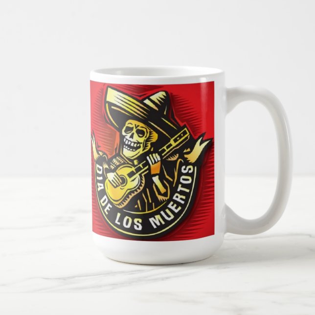 Taza De Café Dia De Los Muertos Mug (Derecha)