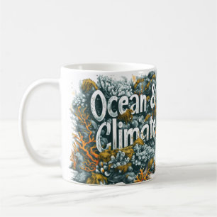 Taza De Café Día de los Océanos - Texto sobre el Océano y el Cl