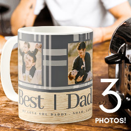Taza De Café Día de los Padres de Fotografía de Madera de Búfal