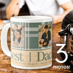 Taza De Café Día de los Padres de Fotografía de Madera de Búfal