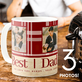 Taza De Café Día de los Padres de Fotografía de Madera de Búfal