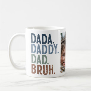 TAZA DE CAFÉ DÍA DE LOS PADRES DE LA FOTO DE DADA DADDY DAD BRU