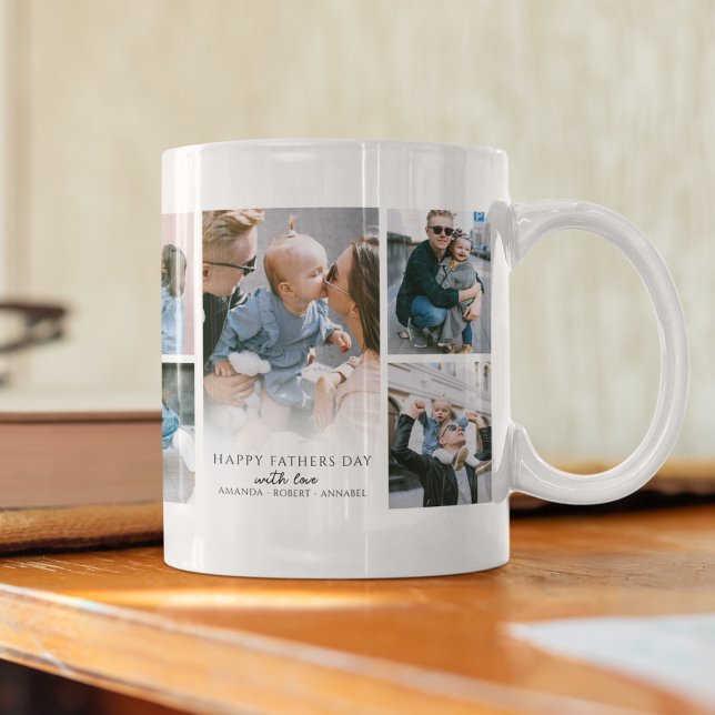 Taza De Café Día de los padres del Collage de fotos moderno (Subido por el creador)