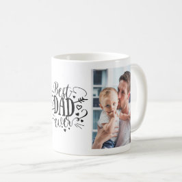 Taza De Café Día de los Padres Fotográficos del Mejor Papá Nunc
