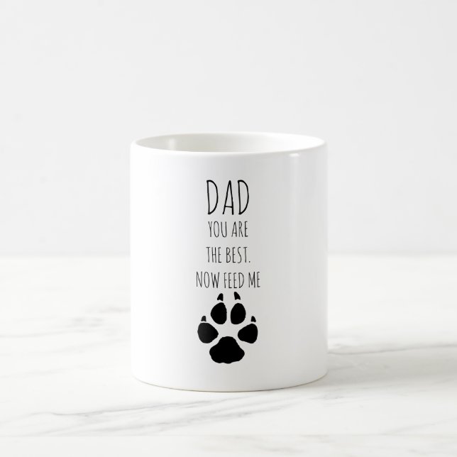 Taza De Café Día de los Padres Graciosos Del Perro (Centro)