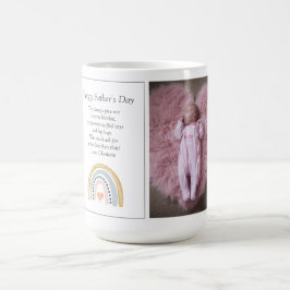 Taza De Café Día de los Padres personalizados, Fotografía Y Tex