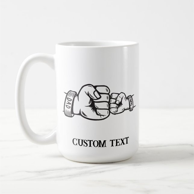 TAZA DE CAFÉ DÍA DE LOS PADRES PERSONALIZADOS MUGS (Izquierda)