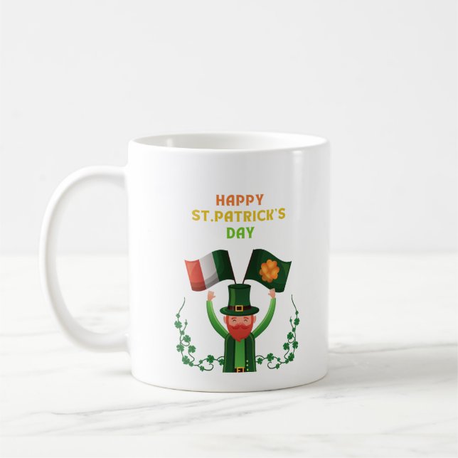 Taza De Café Día de los Patrocinadores Irlandés - Lucky Irish S (Izquierda)