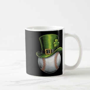 Taza De Café Día de los Patrocinadores Shamrock Baseball Leprec