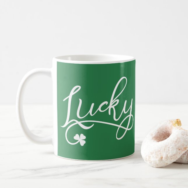 Taza De Café Día de los Simpatizantes de Shamrock (Con donut)