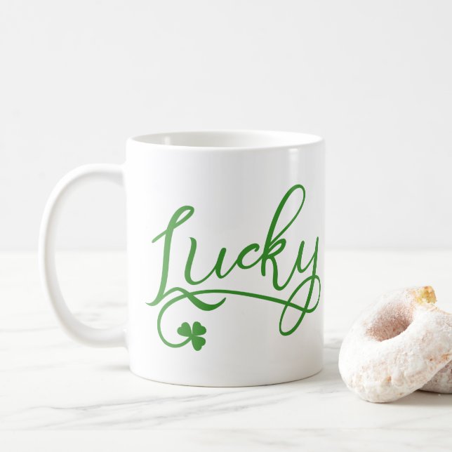 Taza De Café Día de los Simpatizantes de Shamrock (Con donut)