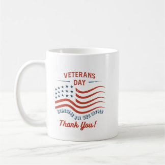 Taza De Café Día de los Veteranos Gracias Mug