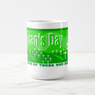 Taza De Café Día de los Veteranos y Cruces -