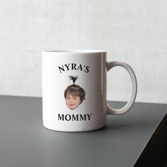 Taza De Café DÍA DE MADRE DIVERTIDA MAMÁ BEBÉ CARA Mug (Subido por el creador)