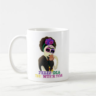 Taza De Café Día de muerto frida kahlo mug