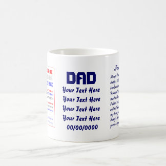 Taza De Café Día de padres por la opinión NO ENORME del