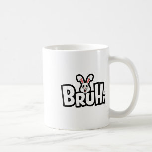 Taza De Café Día de Pascua Divertido Conejo Enfadado