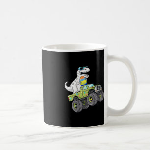 Taza De Café Día De Pascua Para Rex Dino Monstruando Camiones