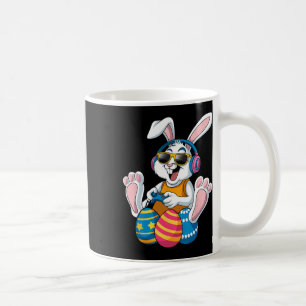 Taza De Café Día de Pascua Rabbit Gamer divertidos juegos de vi