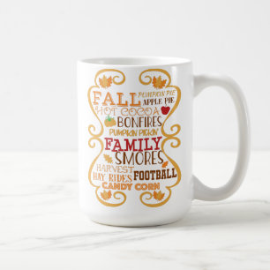 Taza De Café Día de paseo en heno de otoño vintage