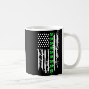 Taza De Café Día de Patrick Trébol Afortunados Nosotros Bandera