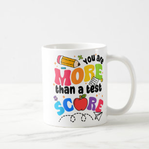 Taza De Café Día De Prueba Más Que Una Puntuación De Prueba
