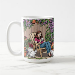 Taza De Café Día de relajación | Mujeres con café, gatos y plan