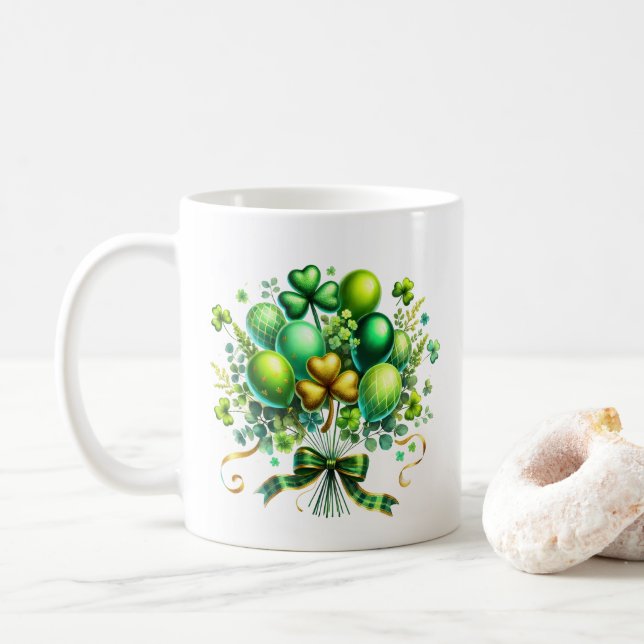 Taza De Café Día de San Patricio (Con donut)