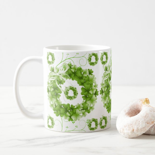 Taza De Café Día de San Patricio (Con donut)