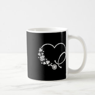 Taza De Café Día de San Patricio Corazón Trébol Estetoscopio En