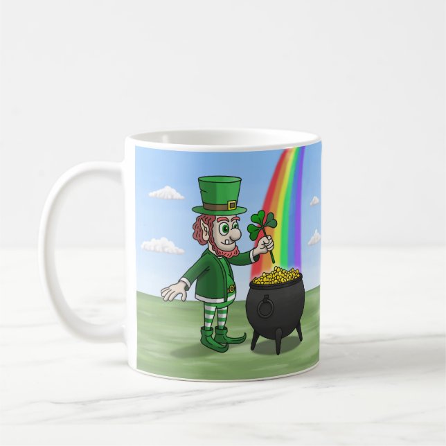 Taza De Café Día de San Patricio de los duendes (Izquierda)