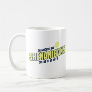 Taza De Café Día de San Patricio de Tréboles y Traviesuras
