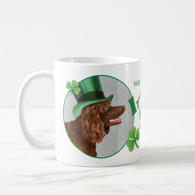 Taza De Café Día de San Patricio Español del Agua Irlandesa (Izquierda)