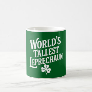 Taza De Café Día de San Patricio Irlandés del Duende Más Alto d
