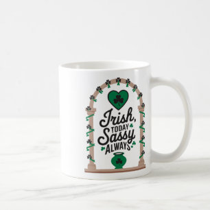 Taza De Café Día de San Patricio Irlandés Trampa del Trébol Irl
