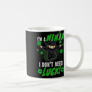 Taza De Café Día de San Patricio Ninja Luck Green Kids Gift Clo