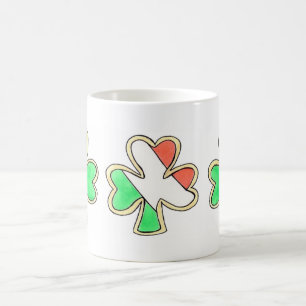 Taza De Café Día de San Patricio Shamrock Cookie Bandera Irland