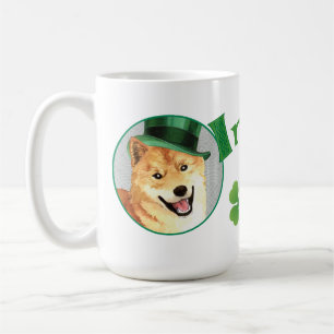 Taza De Café Día de San Patricio Shiba Inu