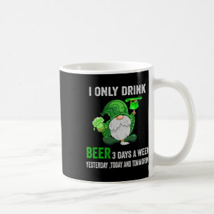 Taza De Café Día de San Patricio Solo Bebí Cerveza 3 Días A La