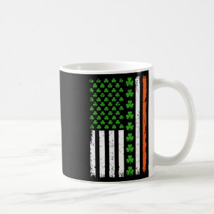 Taza De Café Día de San Patricio Us Bandera Americana Tréboles 