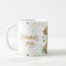 Taza De Café "Día de San Patricio: Vaca Highland Mug 11oz